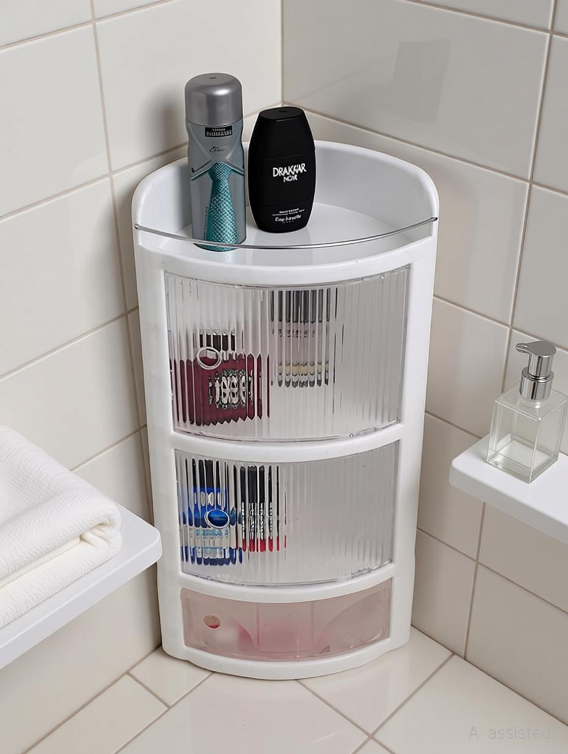TNT SDX Corner Cabinet 3-Door Wall Mounted Shelf - Image 6