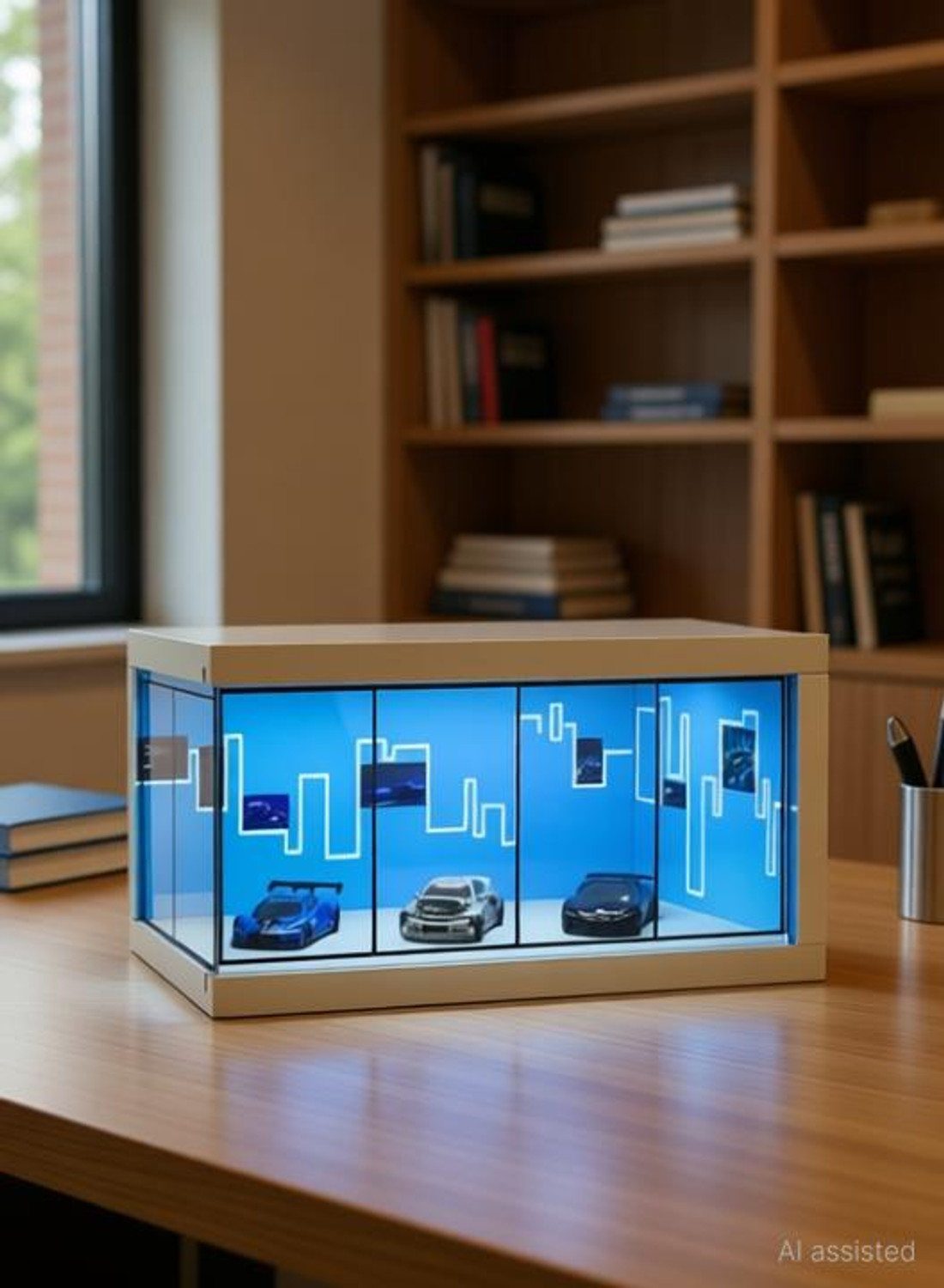 Art Monk Luxury Miniature Car Display Shelf - Image 1