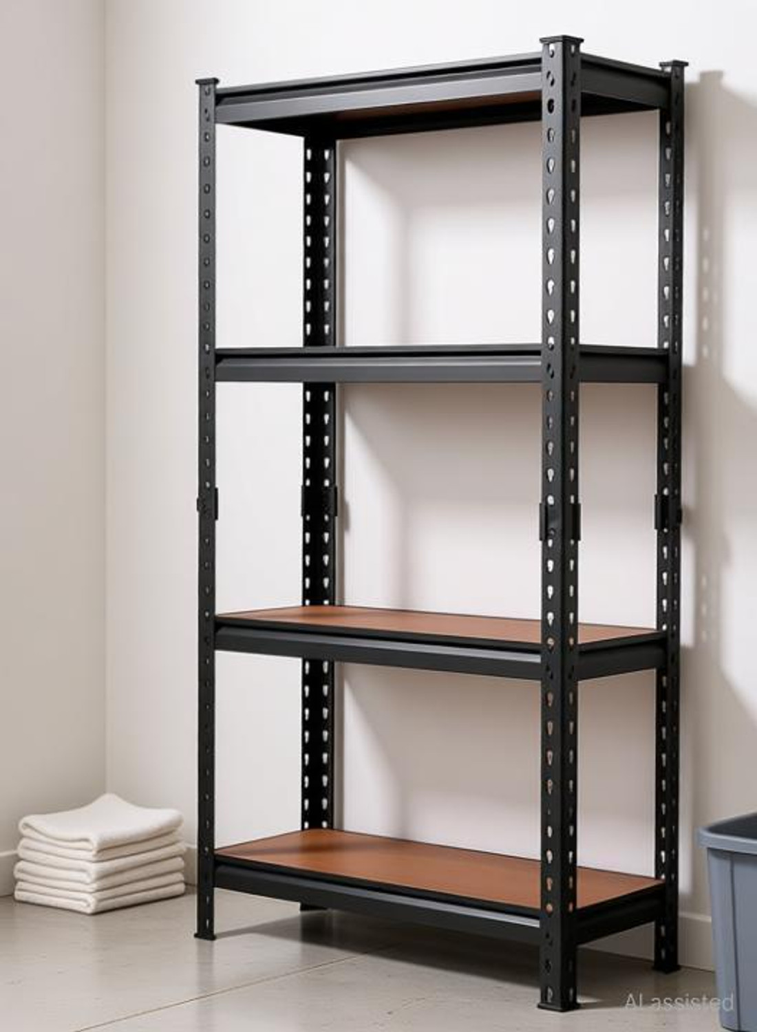 Image of JANAKI SHOP Wooden Wall Shelf (Number of Shelves - 2, Green)