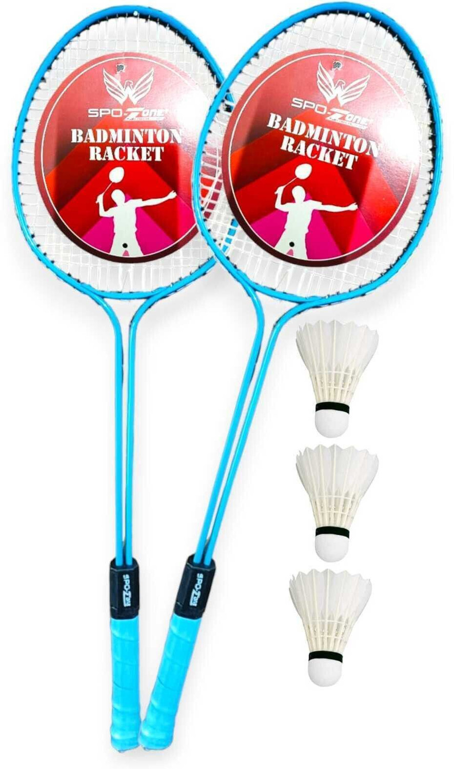 Image of VICTOO Double shaft badminton racket set of 2 Black Unstrung Badminton Racquet (Pack of: 1, 120 g)