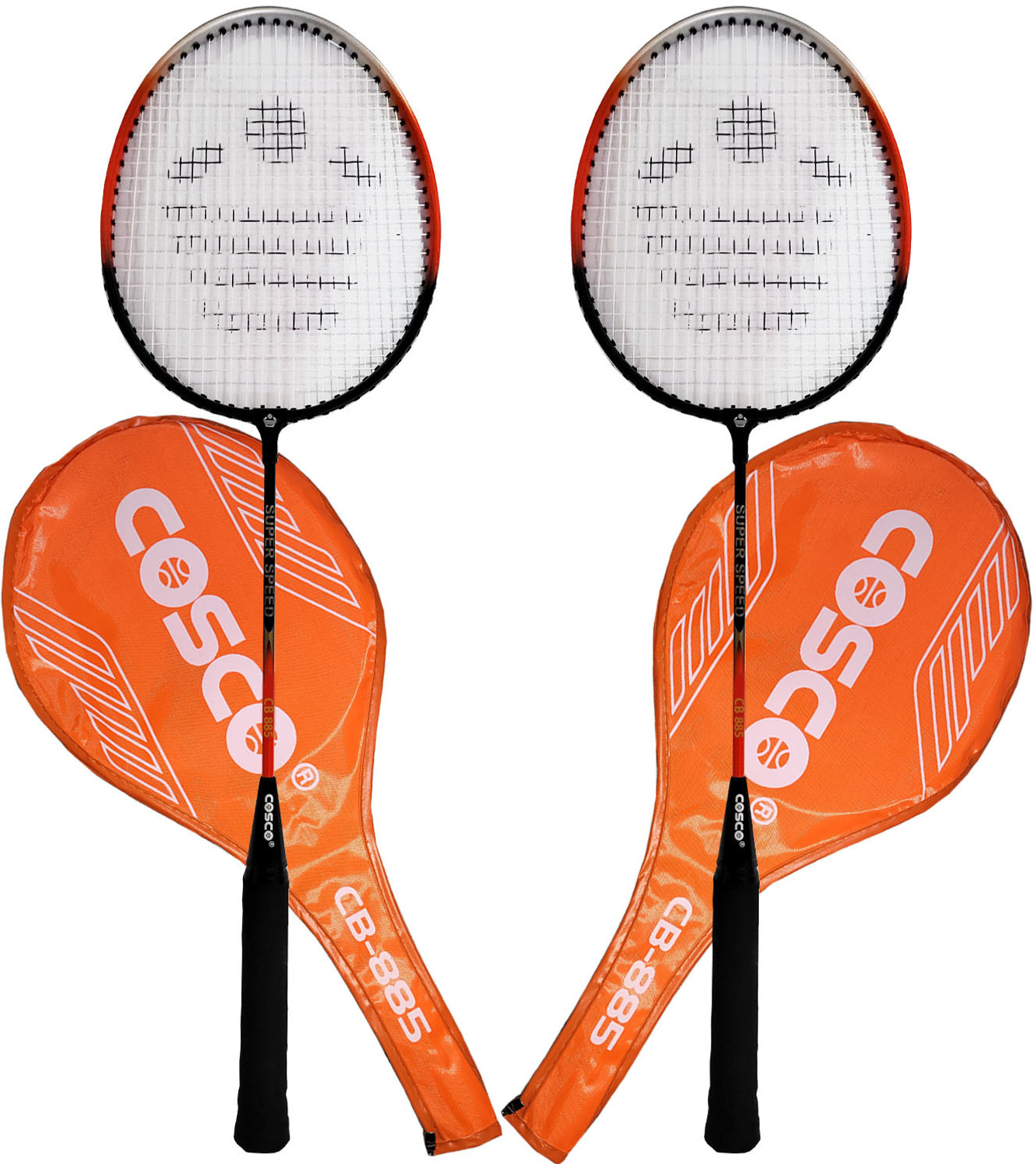 Image of VICTOO Double shaft badminton racket set of 2 Black Unstrung Badminton Racquet (Pack of: 1, 120 g)