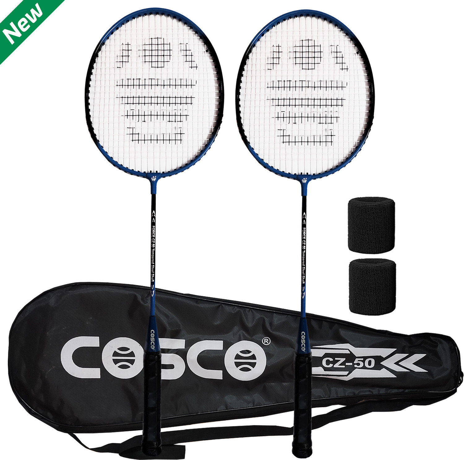 COSCO 50 X 2 Badminton Racquet Set Blue - Image 1