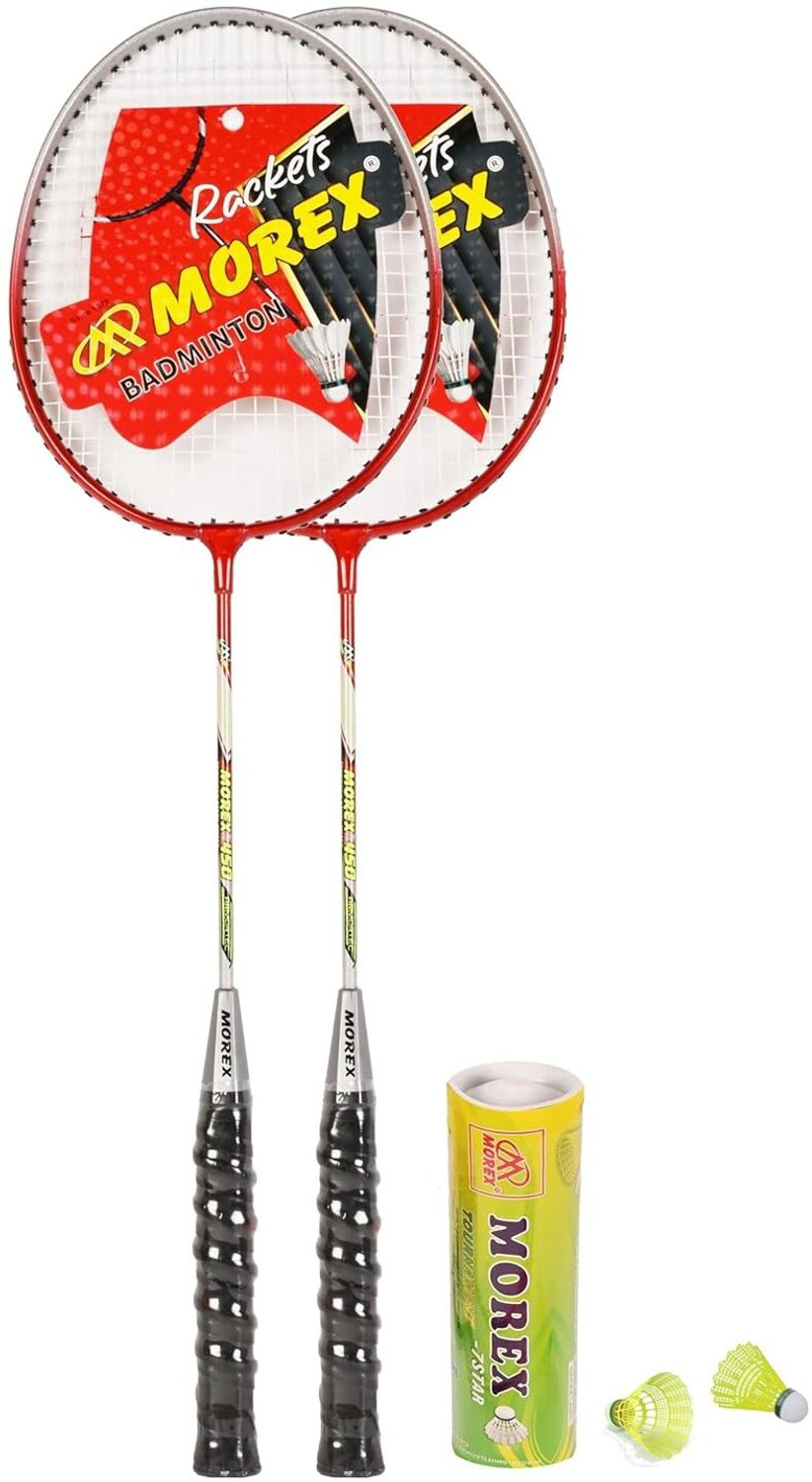 Image of VICTOO Double shaft badminton racket set of 2 Black Unstrung Badminton Racquet (Pack of: 1, 120 g)
