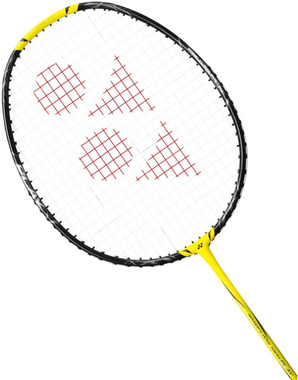 Image of YONEX NANOFLARE 1000 Play Badminton Racquet 4U 5G Lightning Yellow With Full Cover Black, Yellow Strung Badminton Racquet (Pack of: 1, 0.084 kg)