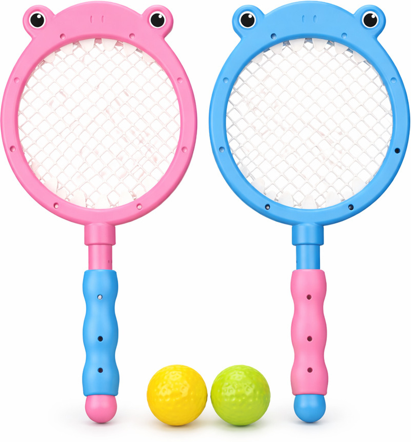 Image of Scorpion Racket Set with Ball & Shuttlecock for Kids Plastic Table Tennis Set Green Unstrung Badminton Racquet (Pack of: 1, 98 g)