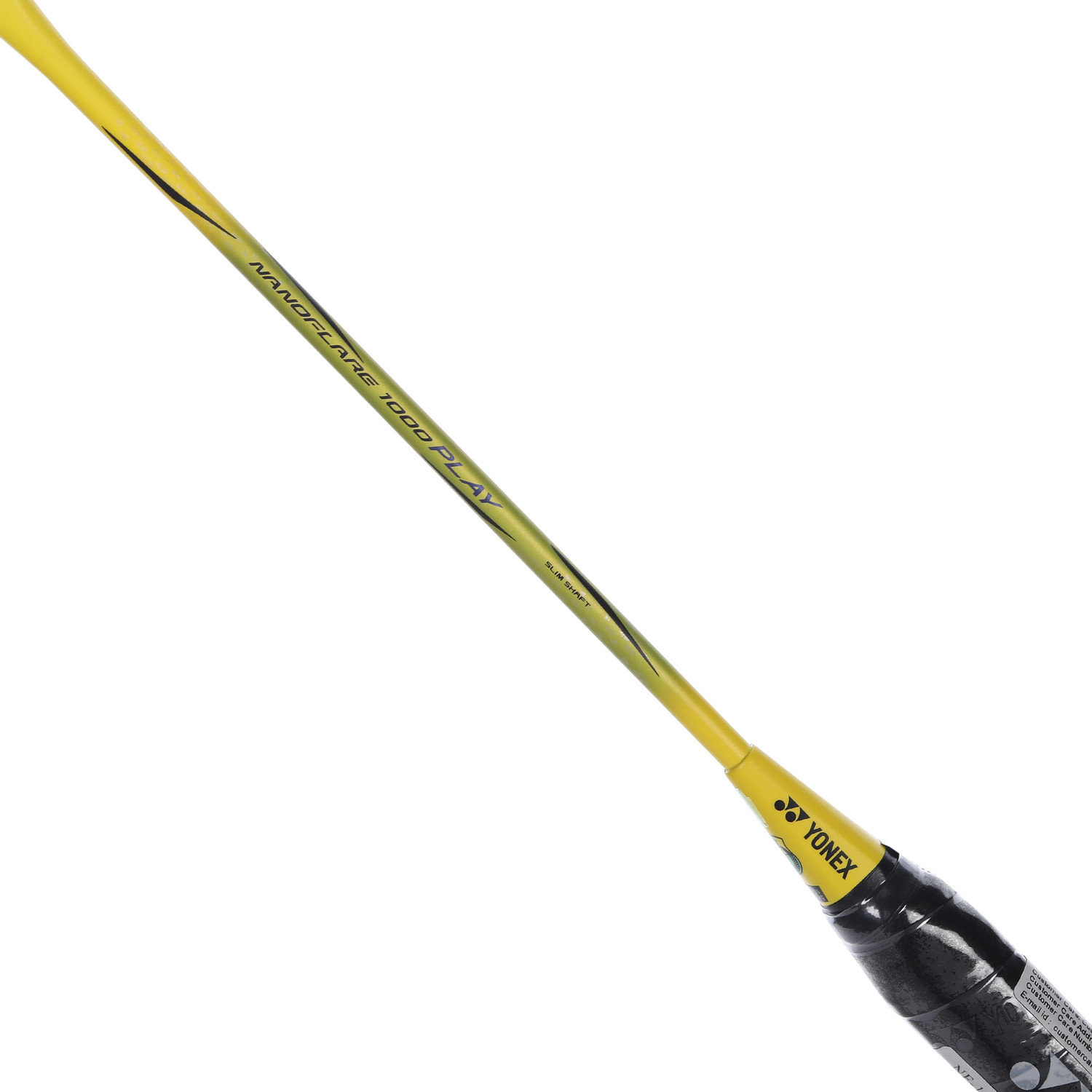 Image of YONEX NANOFLARE 1000 Play Badminton Racquet 4U 5G Lightning Yellow With Full Cover Black, Yellow Strung Badminton Racquet (Pack of: 1, 0.084 kg)