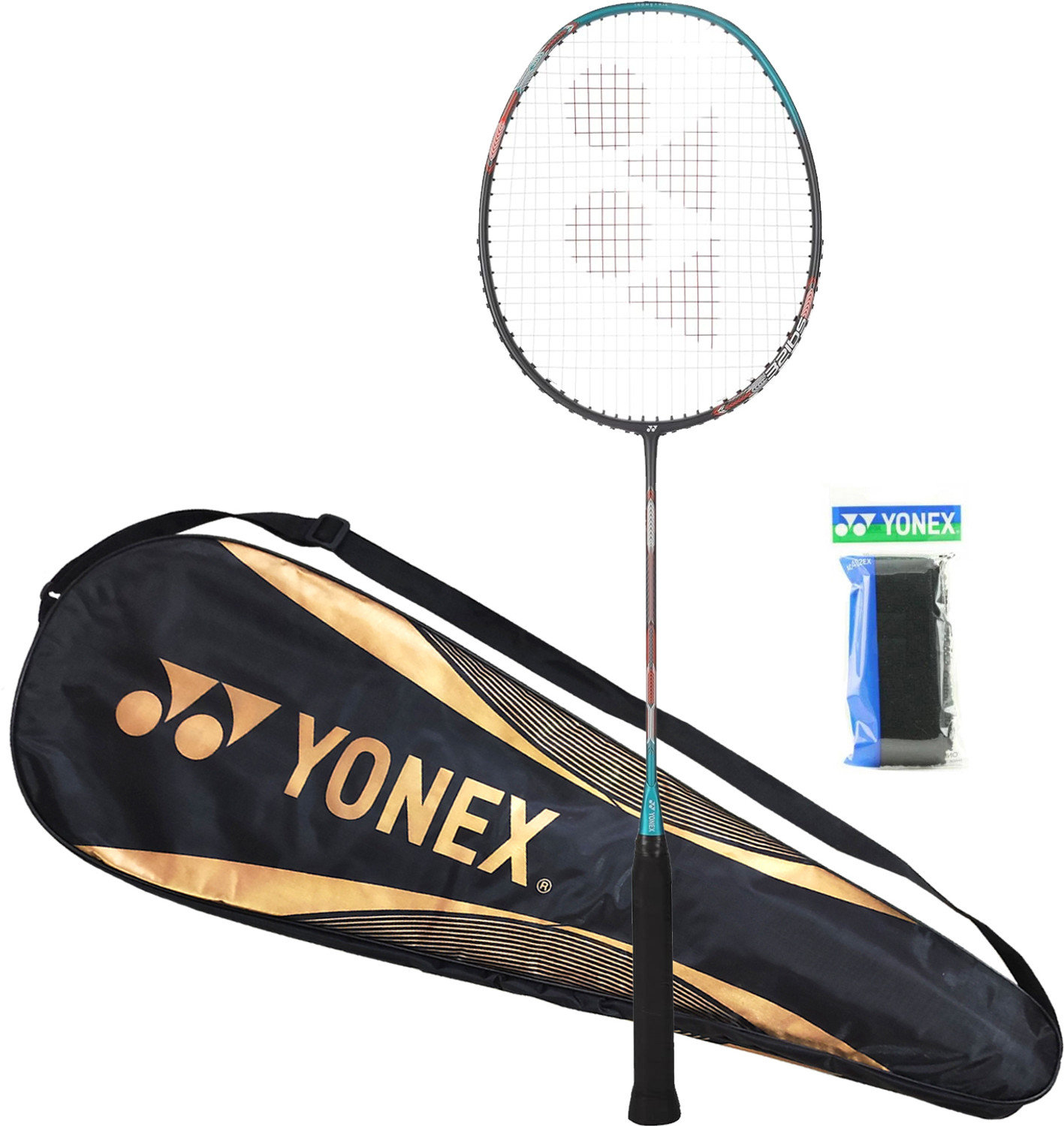 Image of COZMIO RAPTOR-3D Black Unstrung Badminton Racquet (Pack of: 1, 82 g)