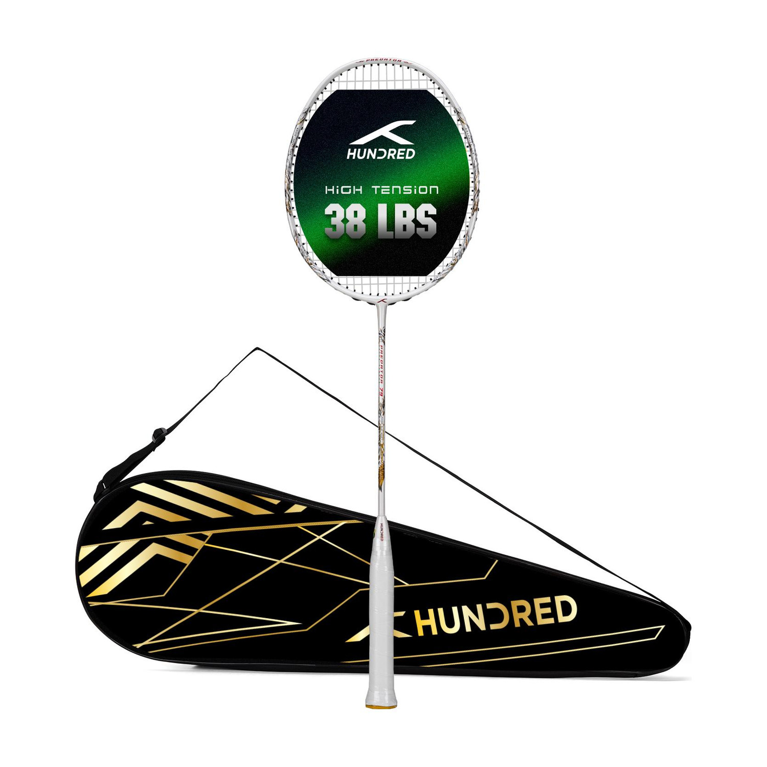 Hundred Predator 79 Extra Strong Badminton Racquet - Image 6