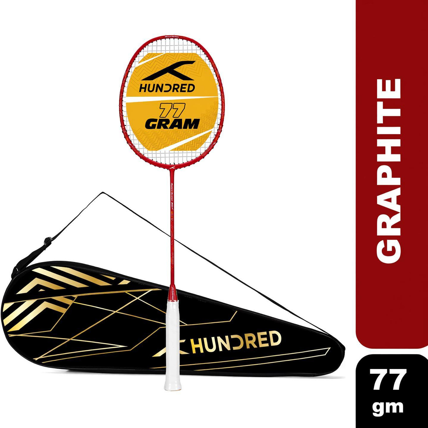Hundred Power Surge 20 Red Strung Badminton Racquet