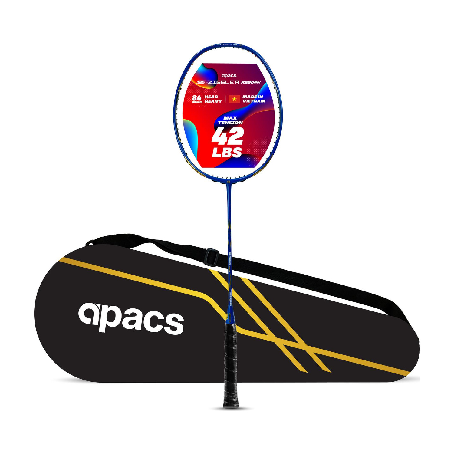 apacs Z-Ziggler Reborn Max Energy & Power 42LBS Blue Badminton Racquet - Image 6