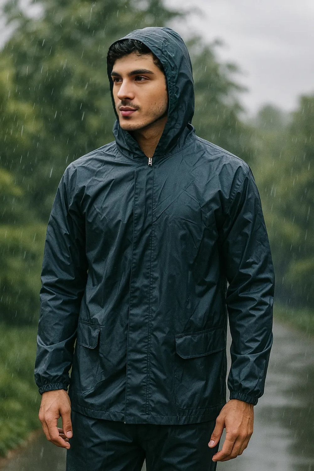 Image of NEW-18 Solid Unisex Rain Suit