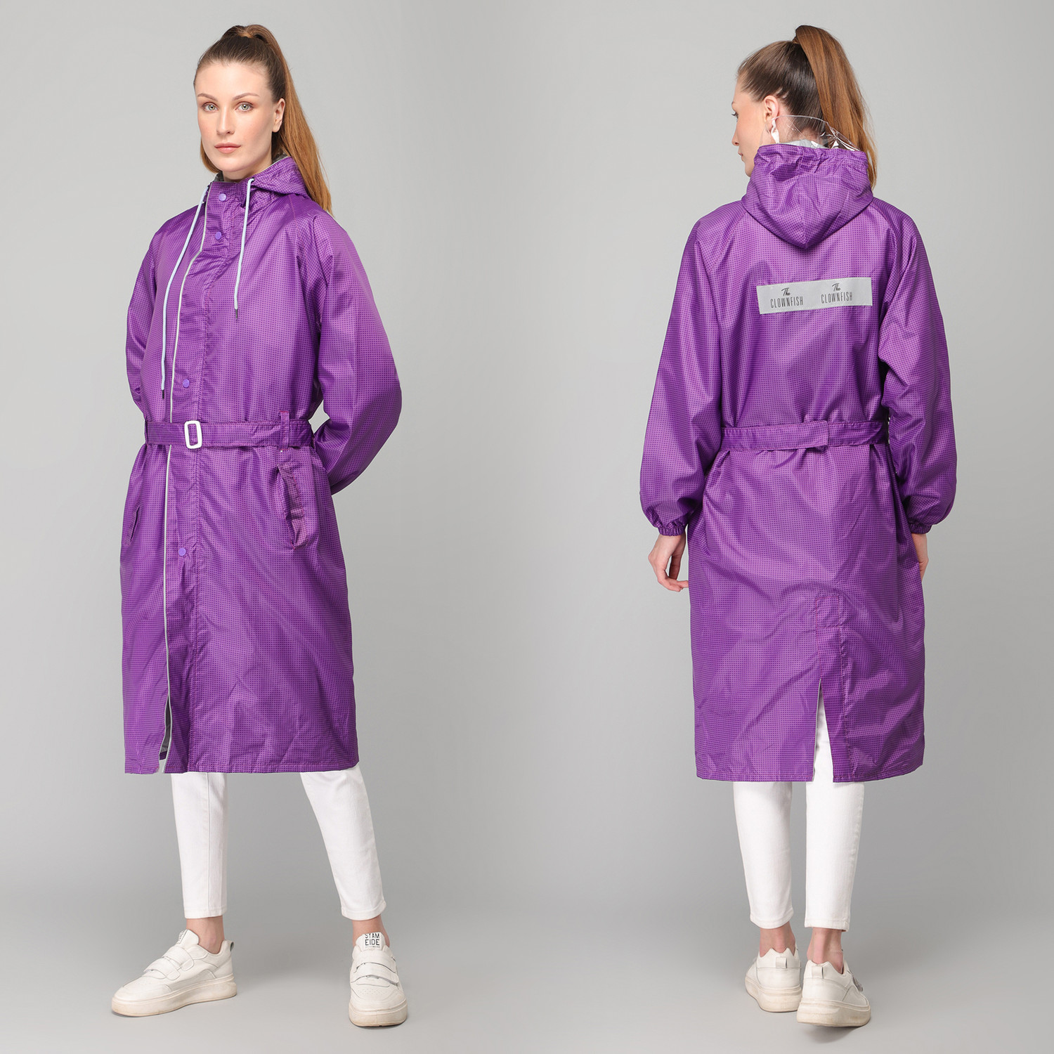 Image of The CLOWNFISH Solid Women Raincoat