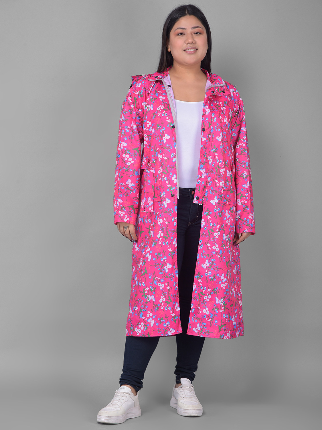 Image of The CLOWNFISH Solid Women Raincoat