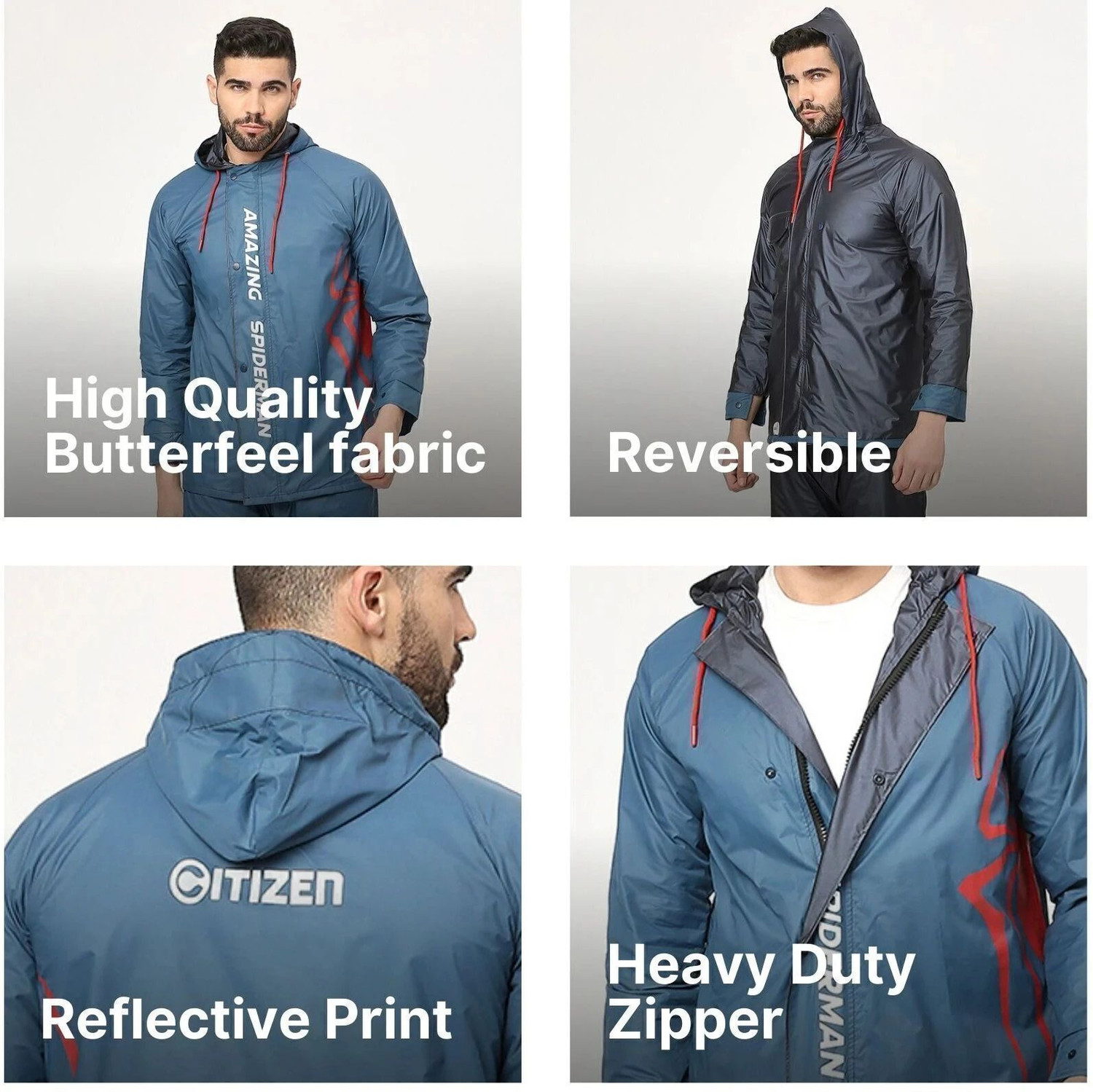Image of CITIZEN Graphic Print Men Rain Suit