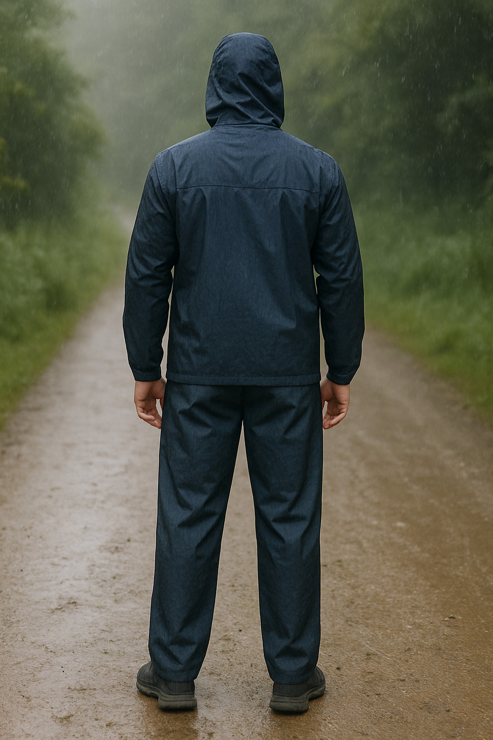 Image of NEW-18 Solid Unisex Rain Suit