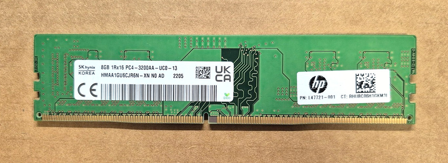 Image of Sk Hynix PC4-3200AA ,1RX8 DDR4 8 GB (Single Channel) PC (HYNIX RAM 3200 PC4 8GB)