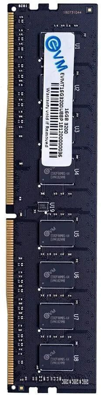 EVM 3200MHz Desktop RAM DDR4 16 GB (Dual Channel) PC (EVMT16G3200U88P) - EVM : Flipkart.com