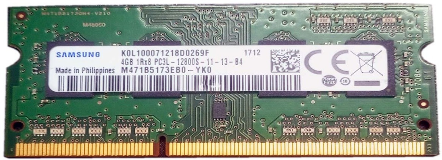 Image of Samsung PC4-2666V, 1RX16, SODIMM LAPTOP MEMORY DDR4 4 GB (Single Channel) Laptop (M471A5244CB0-CTD)