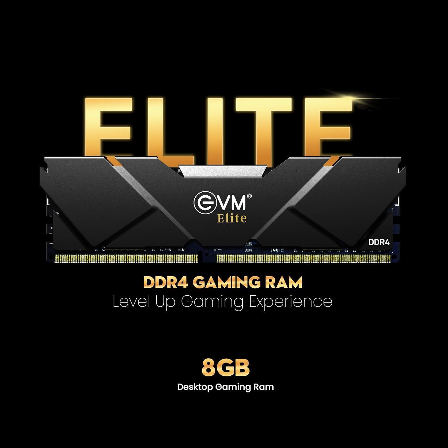 Image of EvmZone Elite Gaming 4X8GB 3200MHZ DDR4 32 GB (Single Channel) PC DRAM Type DDR4 (Elite) (Black)
