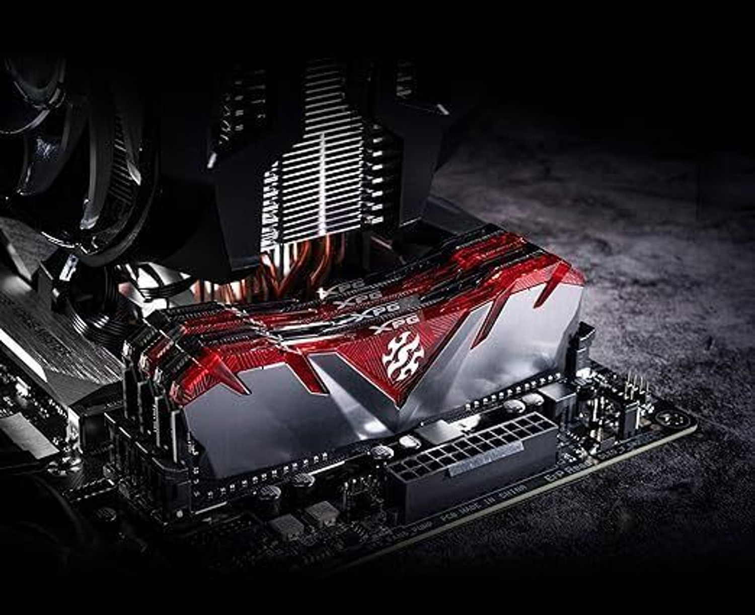 Image of XPG D30 2X8GB 3200 Mhz DDR4 16 GB (Dual Channel) PC DRAM (AX4U32008G16ASR30) (Red & Grey)
