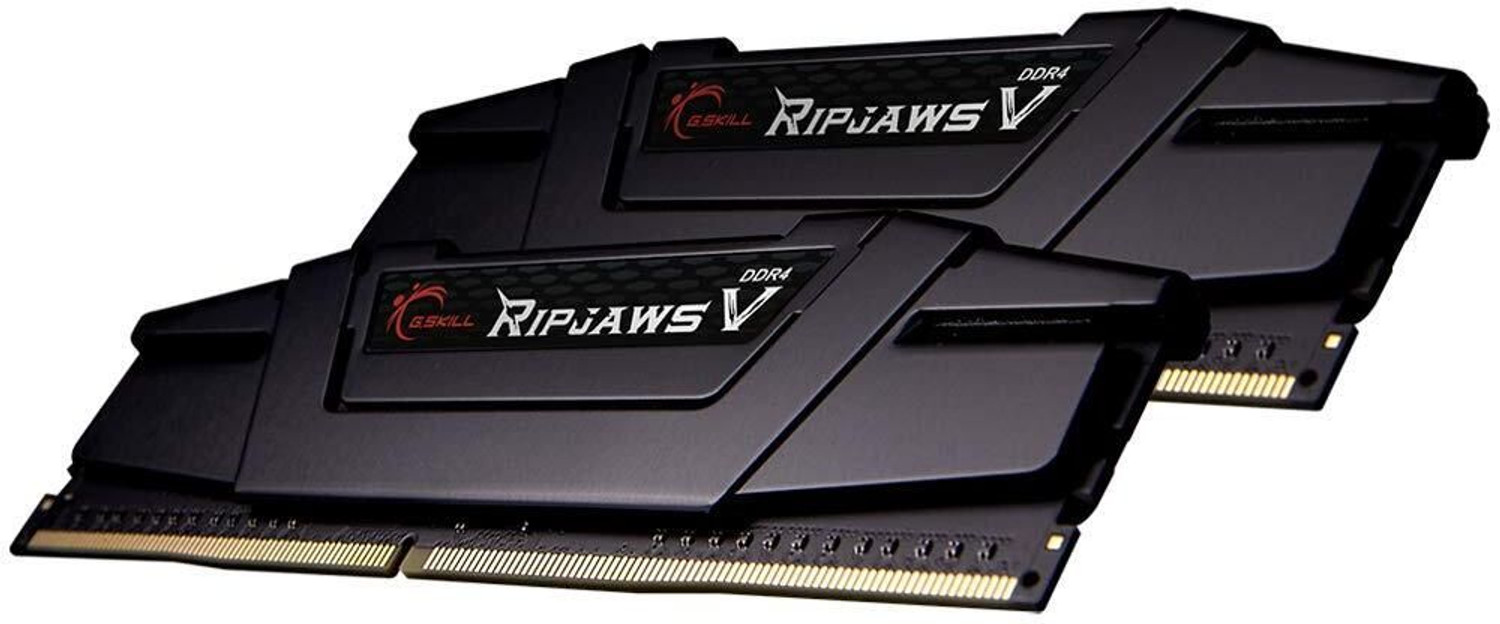 Image of G skill Ripjaws V 2X8GB 3200Mhz DDR4 16 GB (Dual Channel) PC DRAM (F43200C16S8GVKB) (Black)