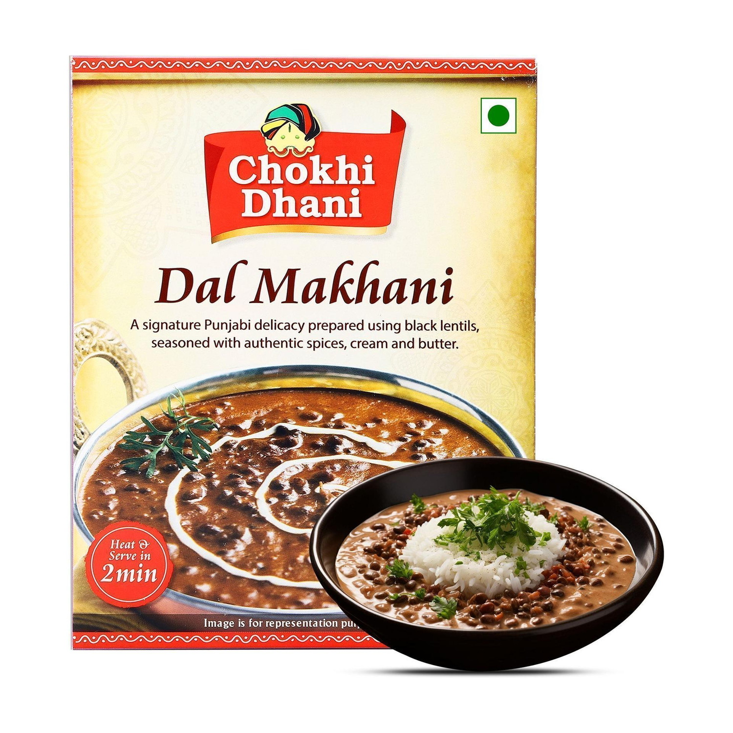 Image of Chokhi Dhani Foods Paneer Makhani Ready to Eat Food Restaurant Style Veg Curry (300 g)