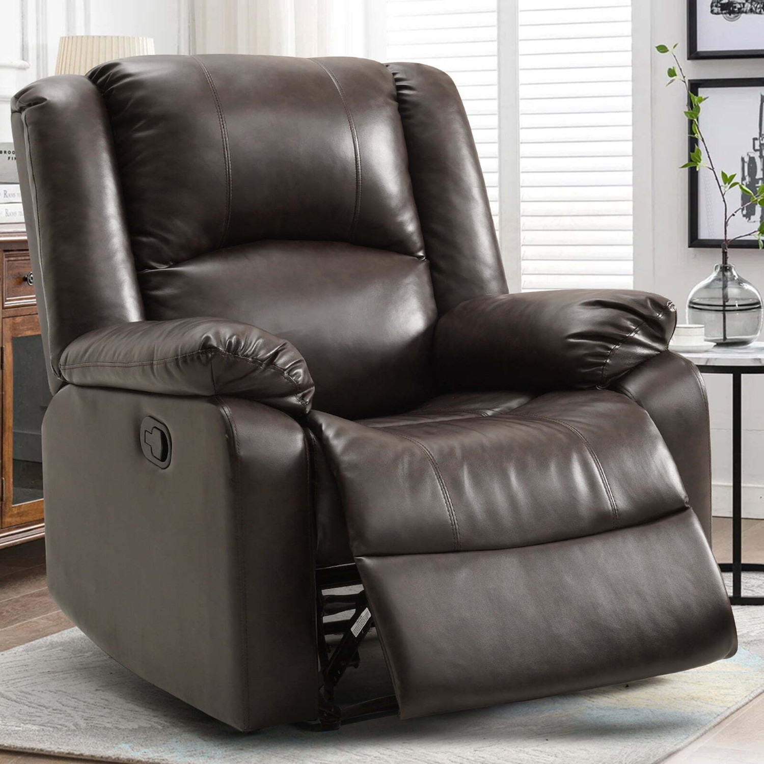 Image of Flipkart Perfect Homes Fabric Manual Recliner (Finish Color - Brown, DIY(Do-It-Yourself))