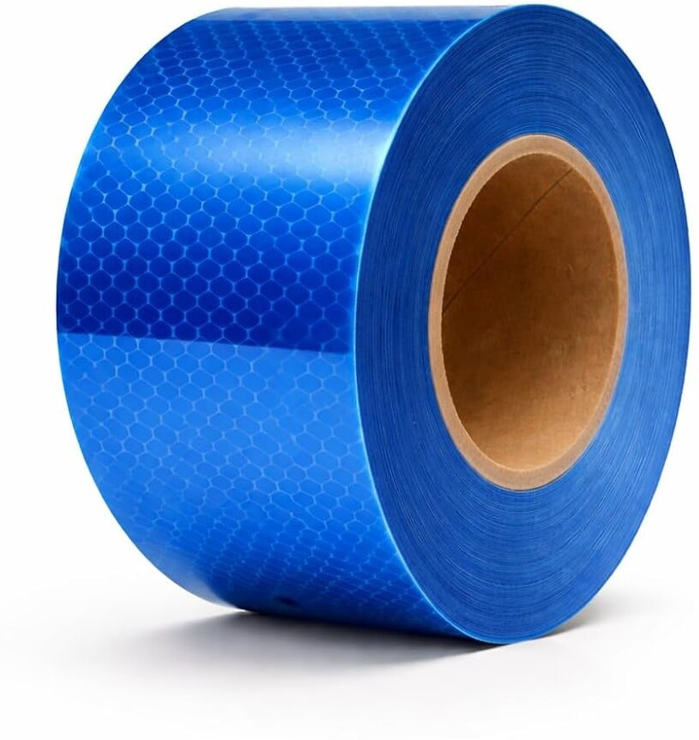 Image of Obvie Night Reflective Car Arrow Warning Car Motorcycle Bike Wheel Stickers 15 mm x 0.13 m BLUE Reflective Tape (Pack of 12)