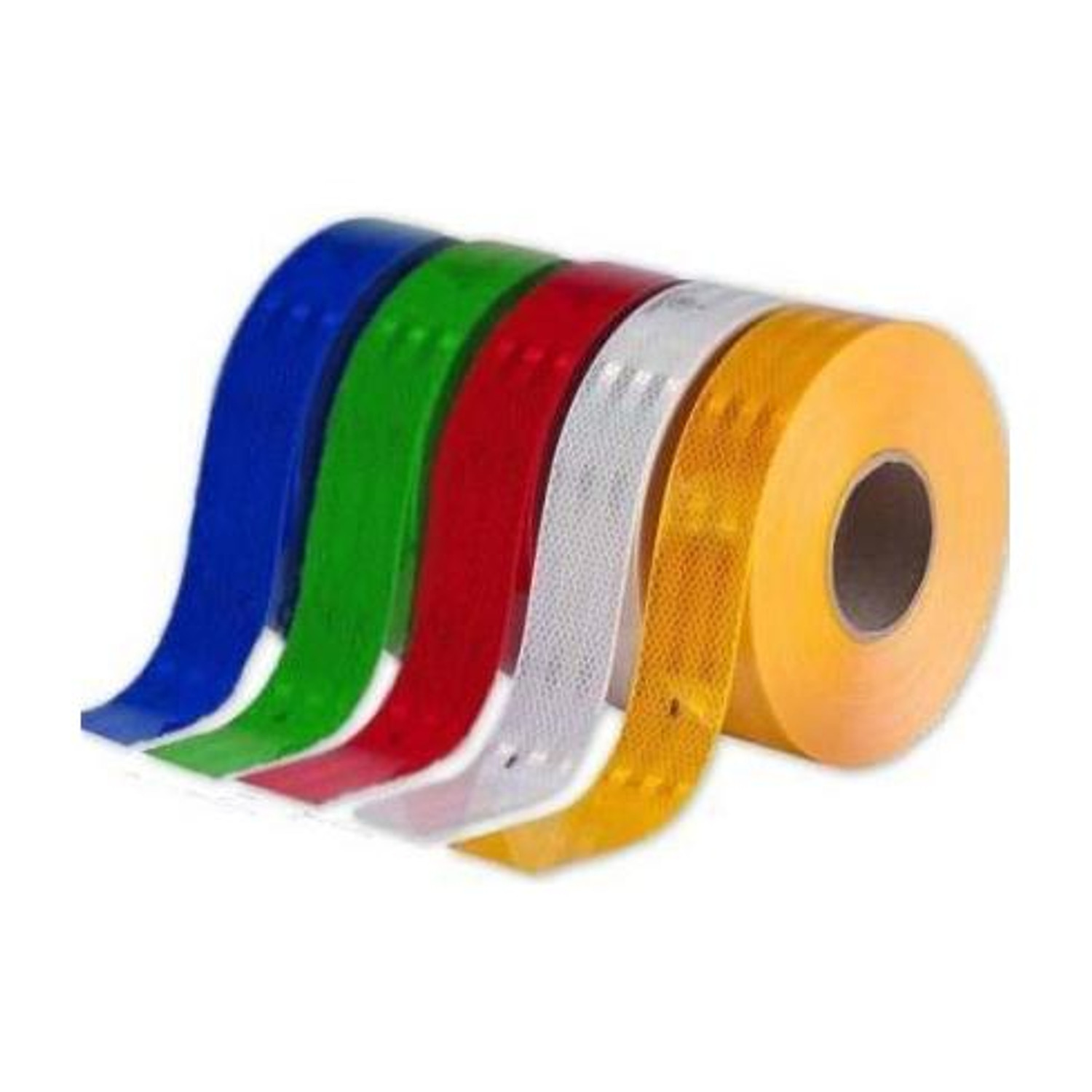 Image of Obvie Night Reflective Car Arrow Warning Car Motorcycle Bike Wheel Stickers 15 mm x 0.13 m BLUE Reflective Tape (Pack of 12)