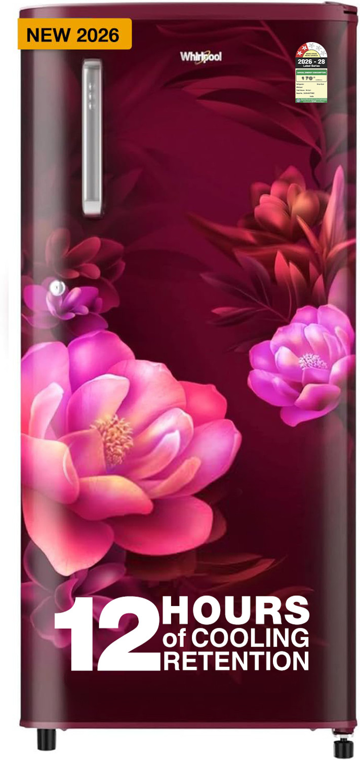 Image of Whirlpool 185 L Direct Cool Single Door 4 Star Refrigerator (Sapphire Exotica, 200 IMPWCOOL PRM 4S)
