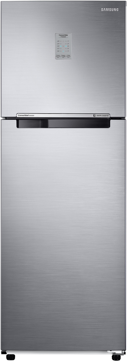 Image of Samsung 253 L Frost Free Double Door 3 Star Refrigerator (Elegant Inox, RT28T3483S8 /HL)