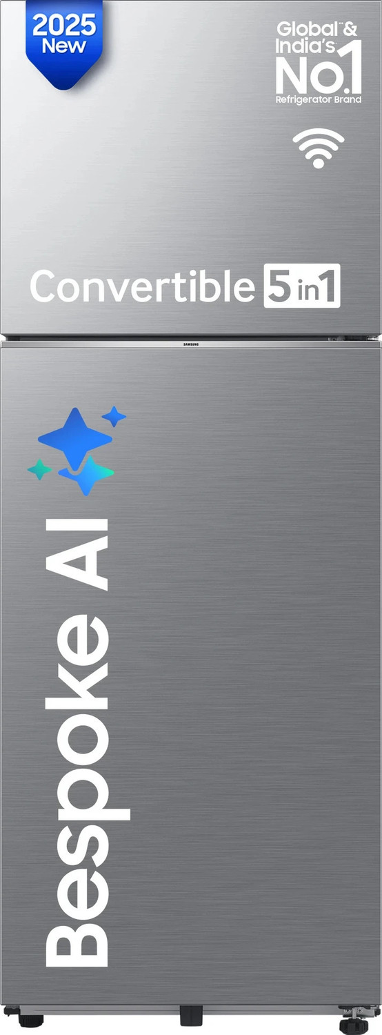 Image of realme TechLife 236 L Frost Free Double Door 2 Star Refrigerator (GlitGrey, 256JF2RM23)