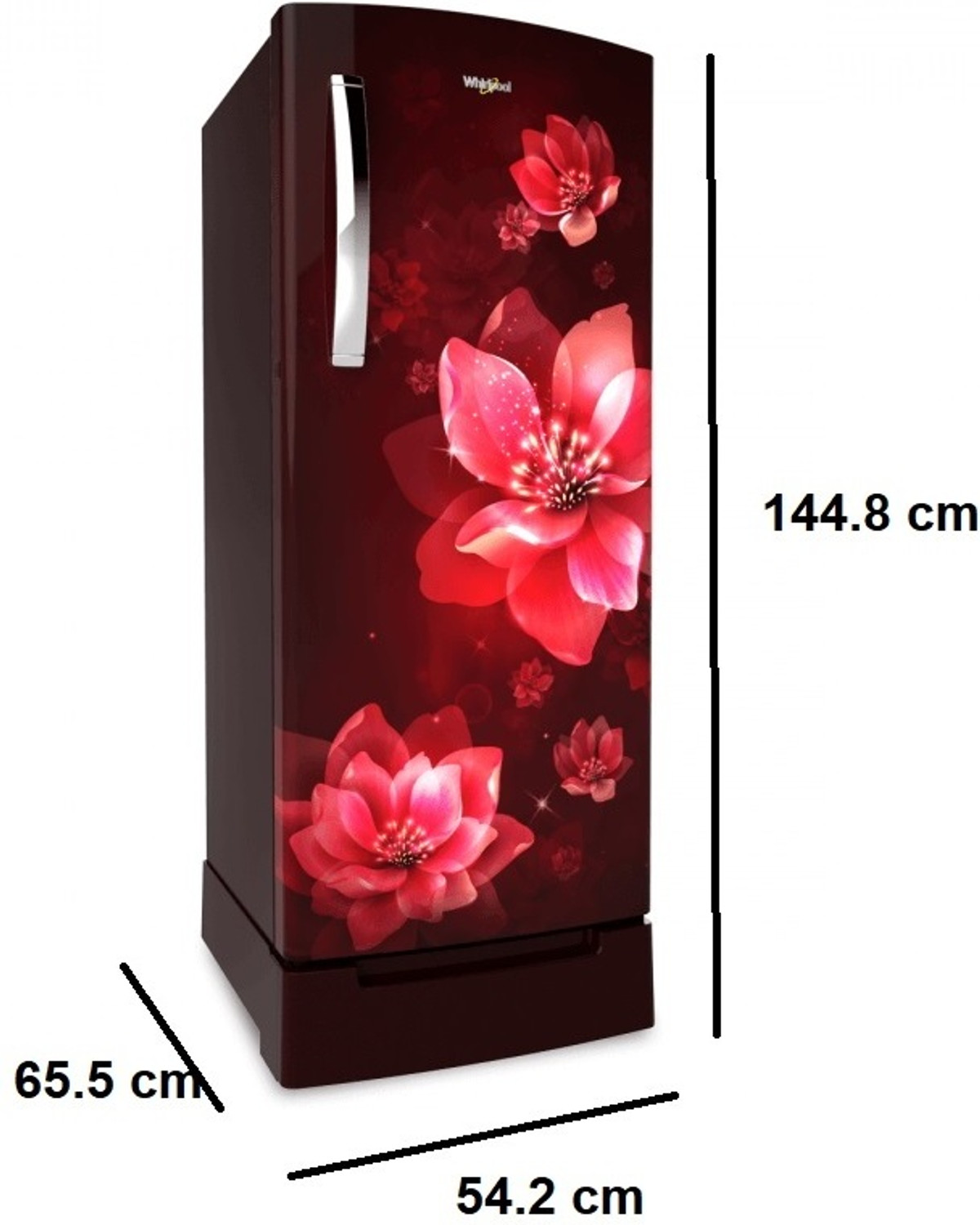 Image of Whirlpool 207 L Direct Cool Single Door 3 Star Refrigerator (Maroon, 230 IMPRO ROY 3S WN MULIA-Z-72616)