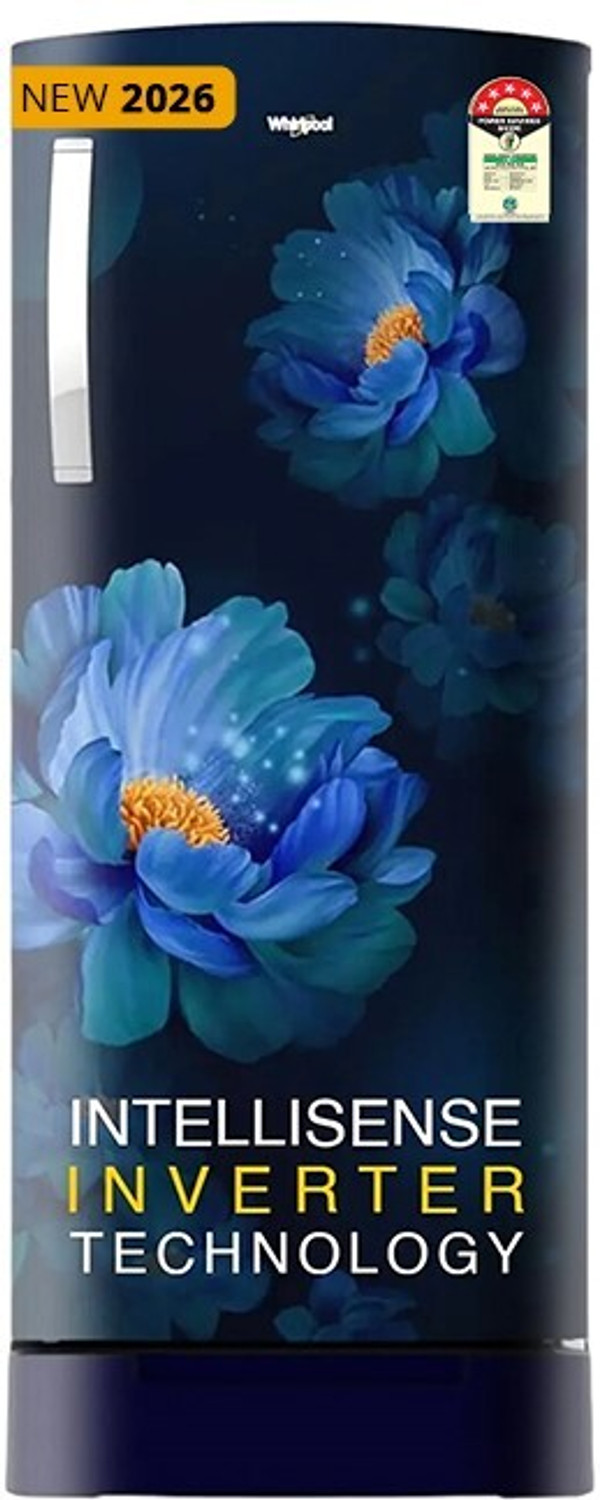 Image of Whirlpool 207 L Direct Cool Single Door 5 Star Refrigerator with Base Drawer (SAPPHIRE PEONY, DAS20754ITAUC)