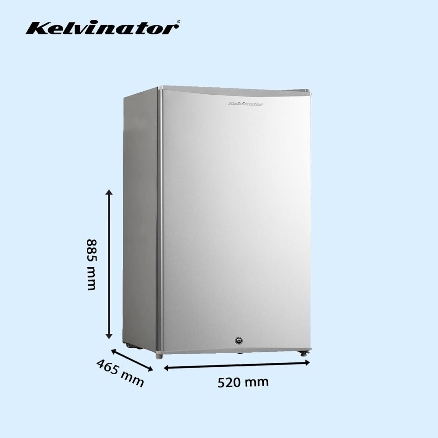 Image of Kelvinator 93 L Direct Cool Single Door 2 Star Refrigerator (Silver, KRC-F100RBPSGS INOX)