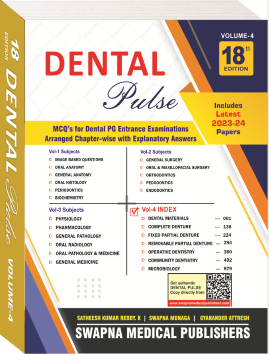 Image of Dental Pulse 18th Edition (4, Dr. K. Satheesh Kumar Reddy)