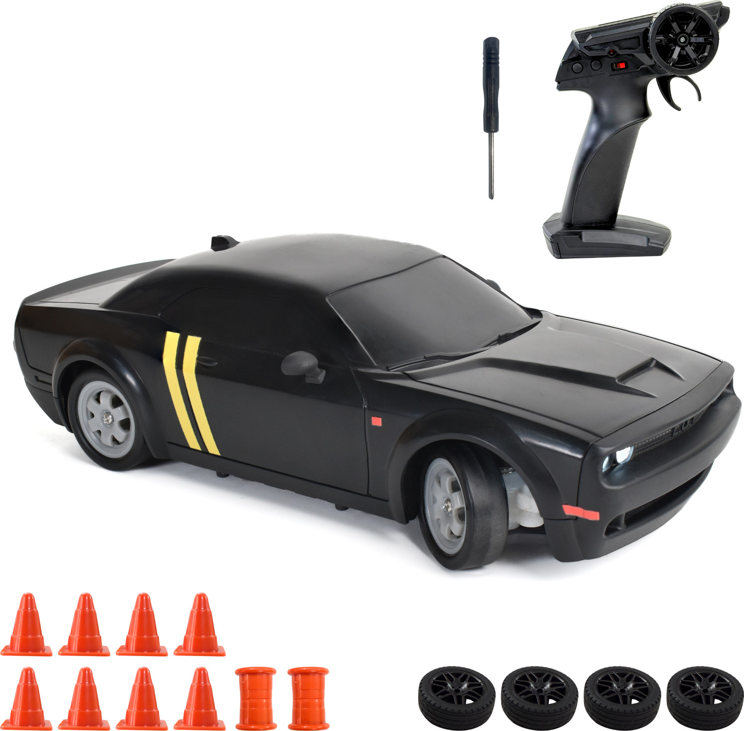 Image of DWH RC Drift Car for adults | 30km /h High Speed 4WD Drifting car with Extra Tyres (GTR)
