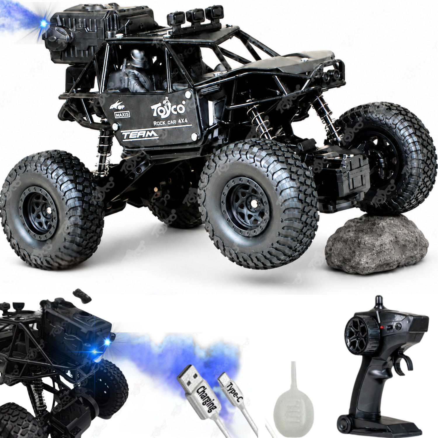 Toyco Rock Crawler 1:16 Offroad RC Car - Image 1