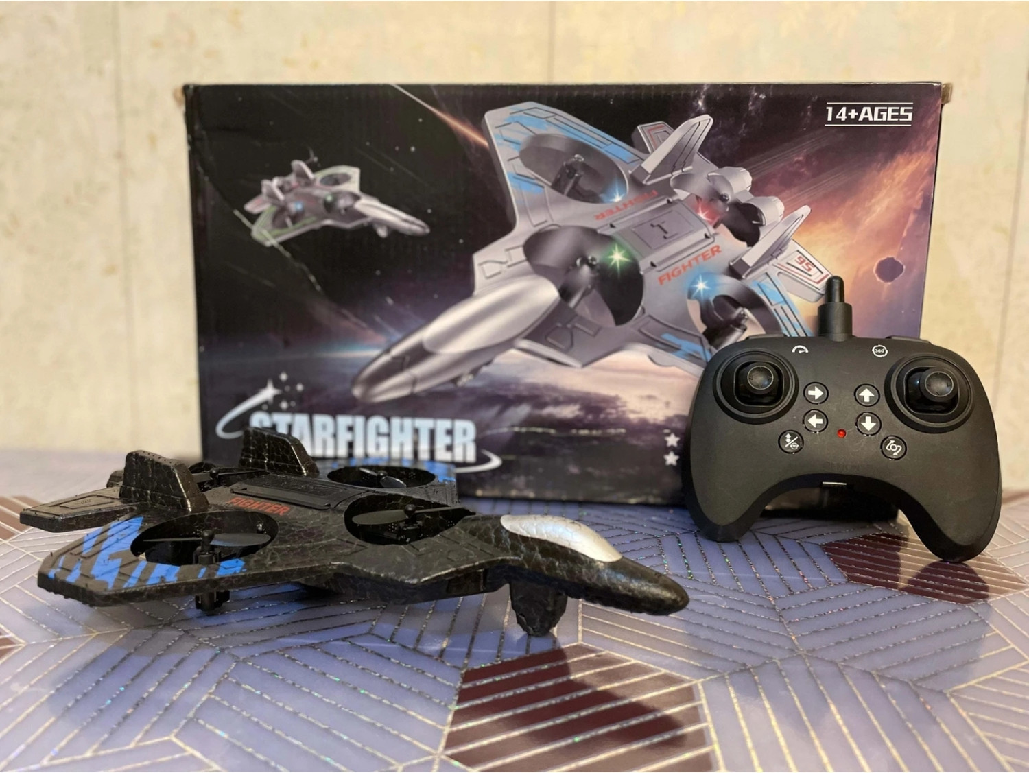 Image of IMMUTABLE Foam Remote Control RC Planes for Kids, RC Fighter Jet with Light OMW17 (Multicolor)