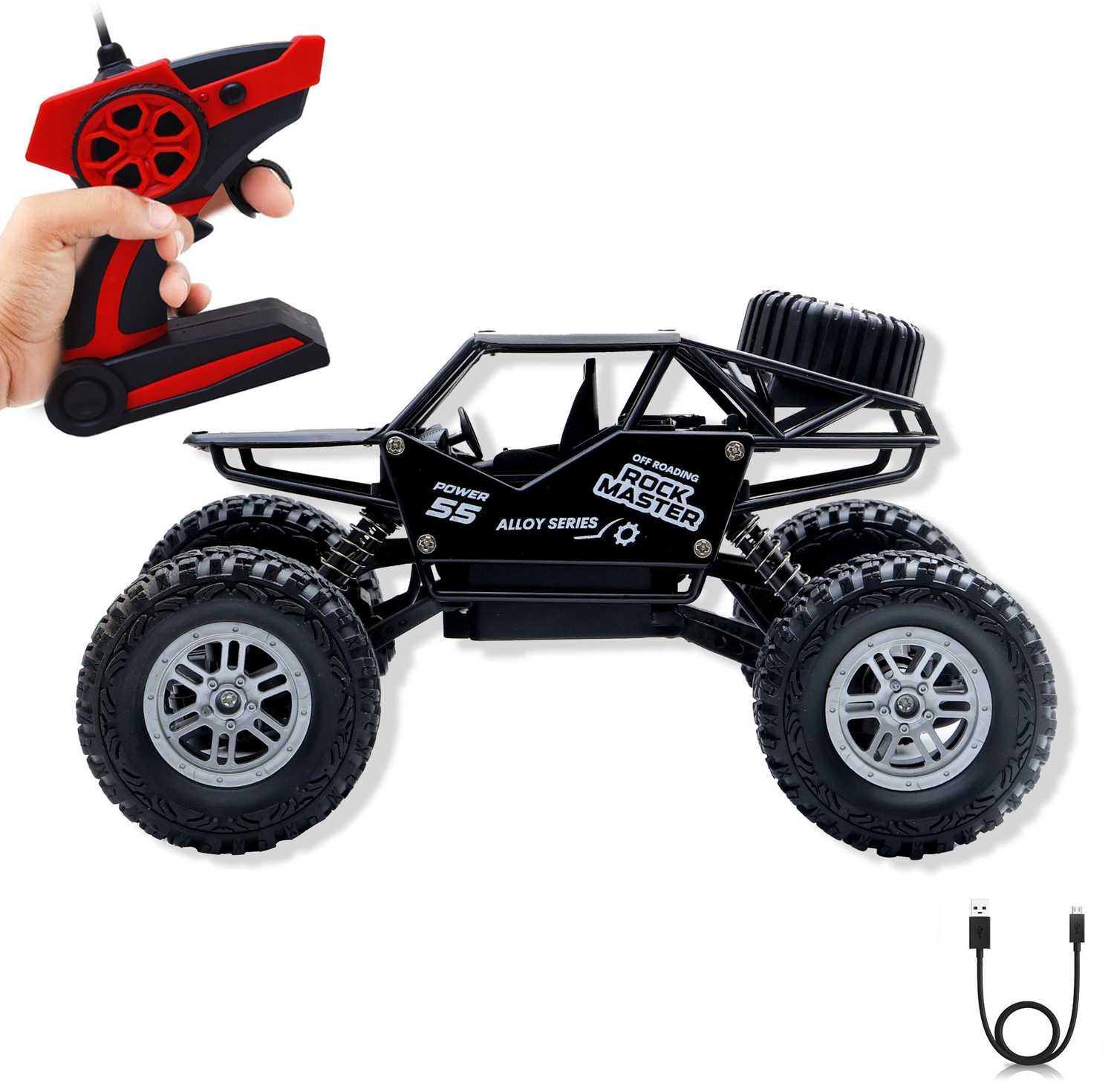 Image of Nine Star ninesatr-Rechargeable Remote Control Monster Truck RC Car Big Size Off Roadt (Multicolor)