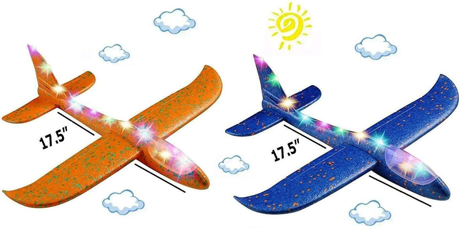 Image of IMMUTABLE Foam Remote Control RC Planes for Kids, RC Fighter Jet with Light OMW17 (Multicolor)