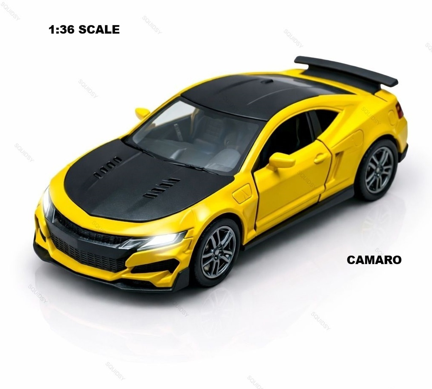 Image of SQUIDSY McLaren 720s Toy Car Metal 1:36 Scale Diecast Pullback with Light & Music (Orange)