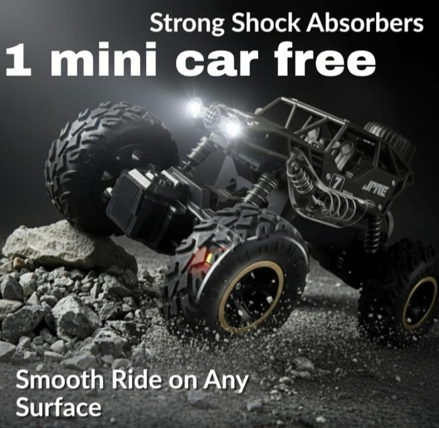 Image of Nine Star ninesatr-Rechargeable Remote Control Monster Truck RC Car Big Size Off Roadt (Multicolor)
