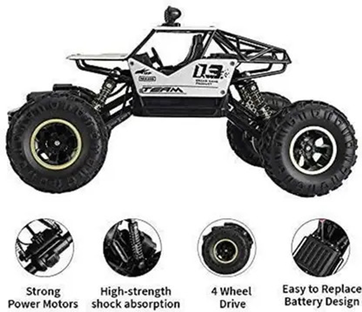Image of BROTTON BTN ROCK CRAWLER SILVER L12 (Silver)