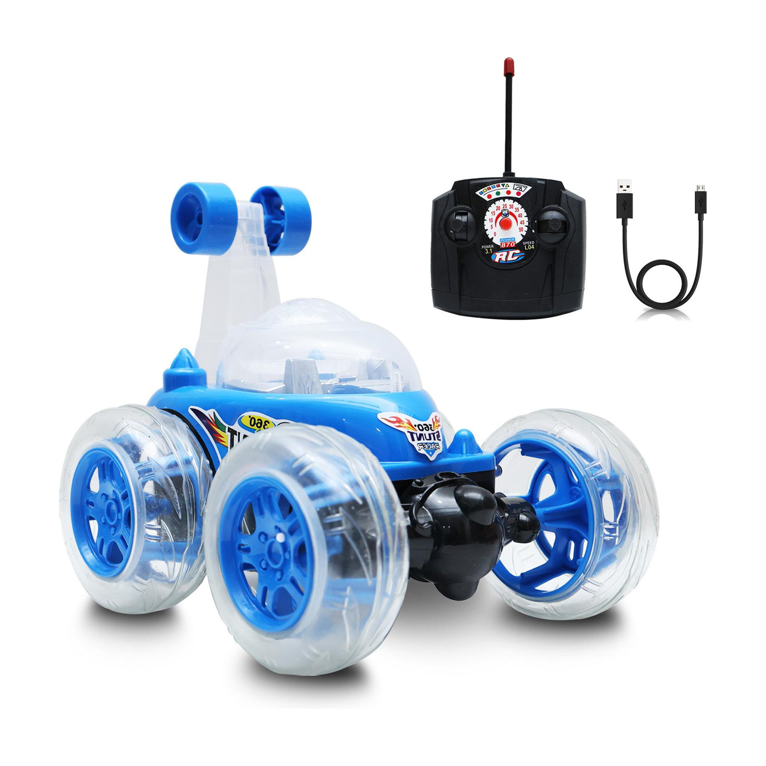 Image of mastidrive Remote Control Stunt Car for Kids (Yellow)