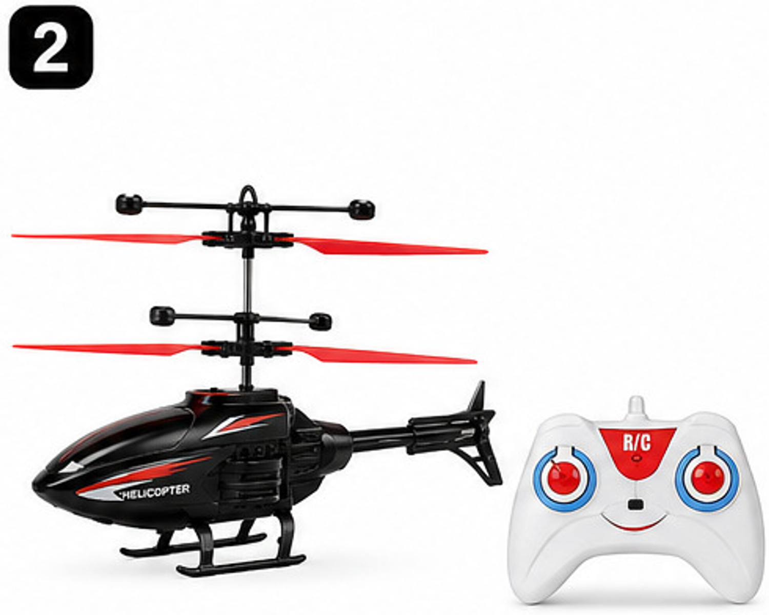 Toyboi Mini RC Helicopter (Multicolor) - Image 1