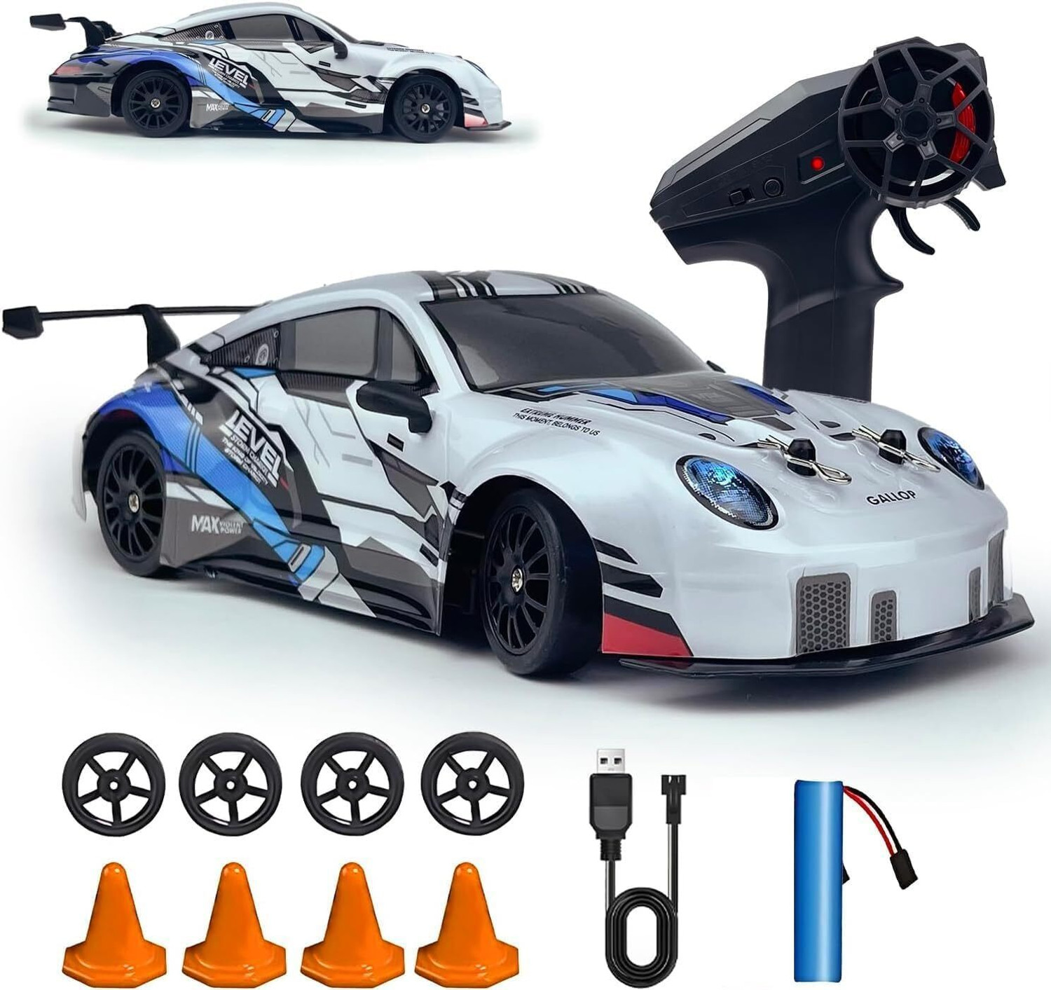 PAPASpace 1:24 RC Drift Car 4WD - Image 6