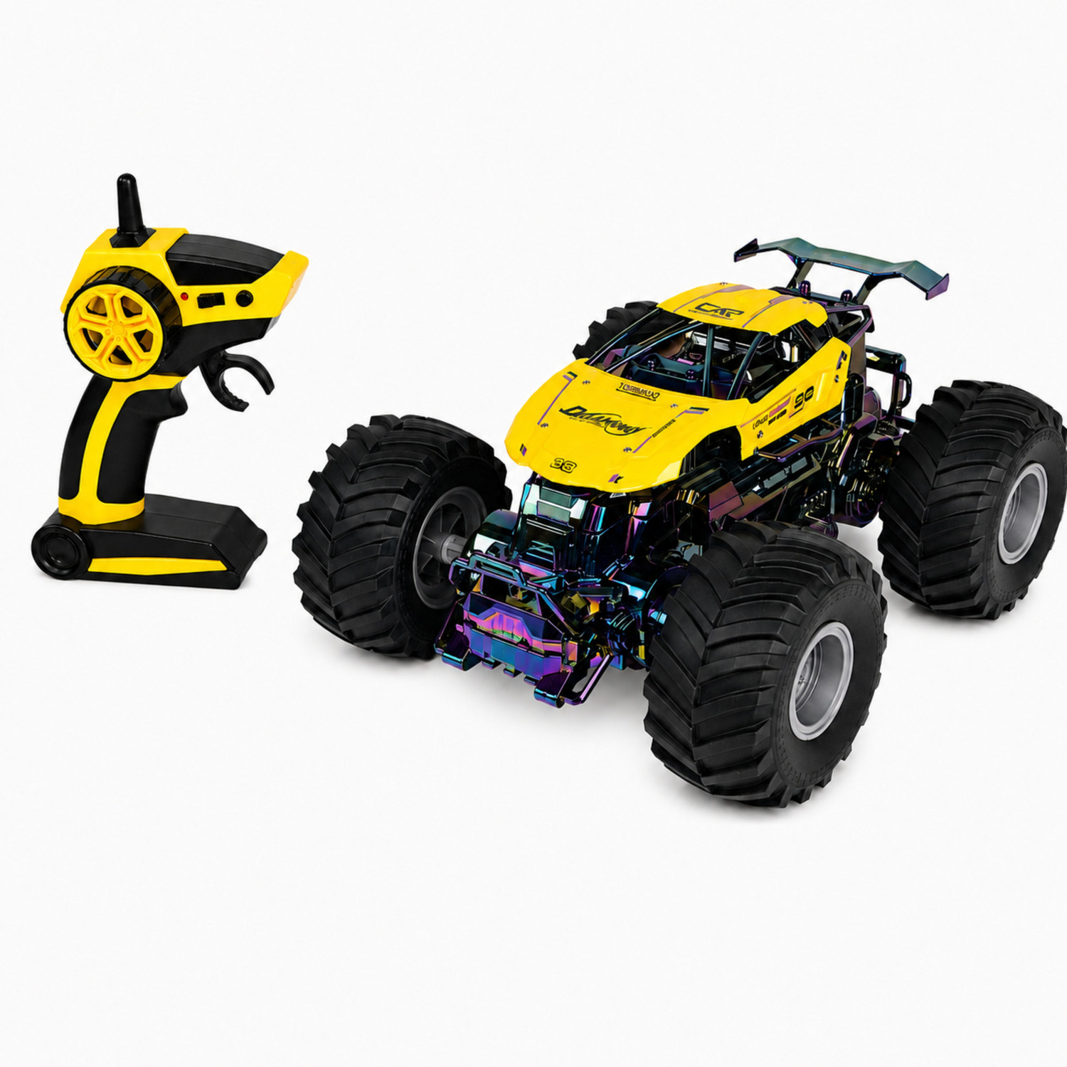 Toy Town 4x4 Off Road Rock Crawler RC Car (Yellow) - Image 1