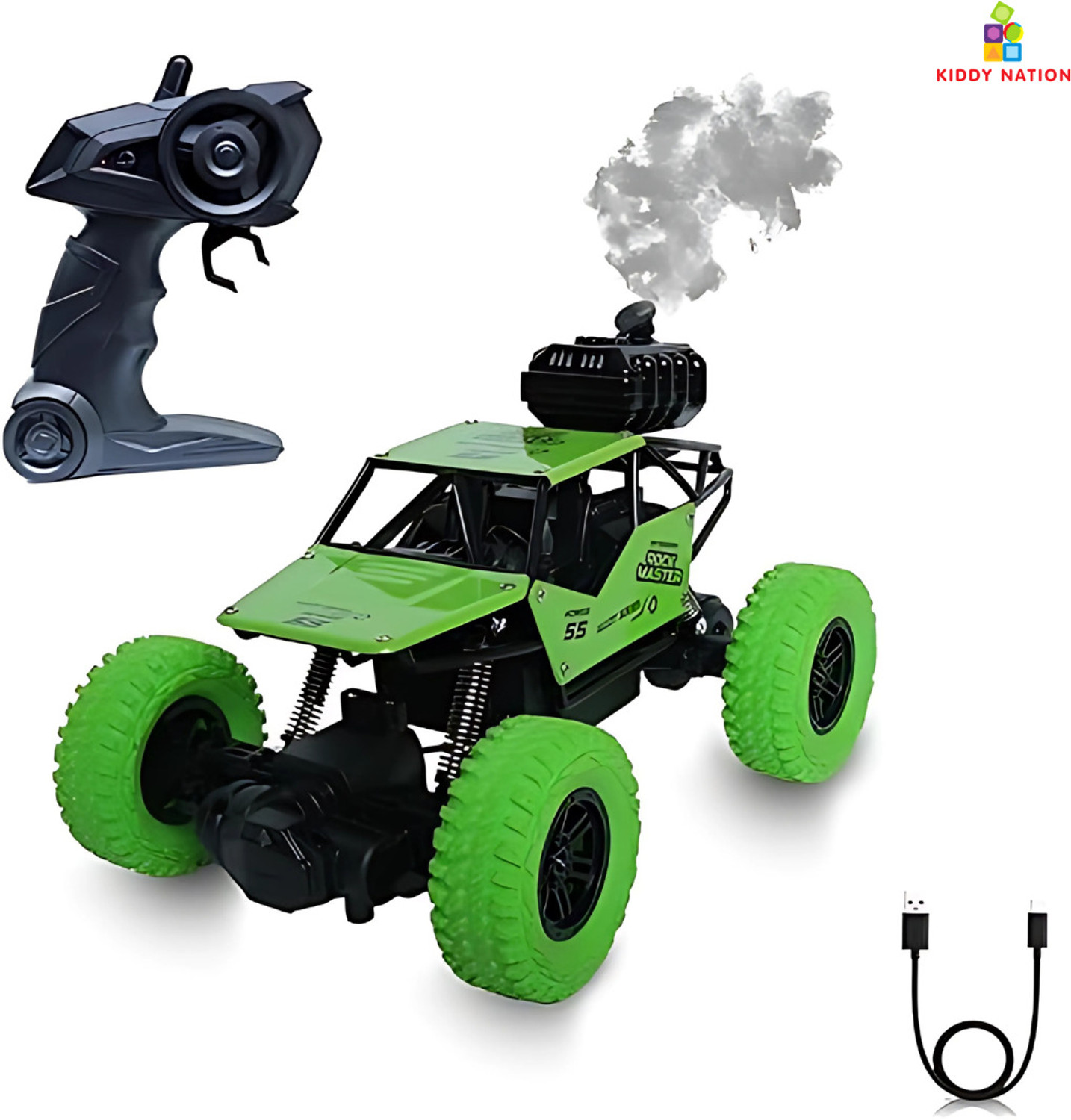 Image of SNISH SIGNATURE 1:18 Rechargeable 4Wd Rally Car Rock Crawler R /C Monster Truck Blue-R80 (Multicolor)