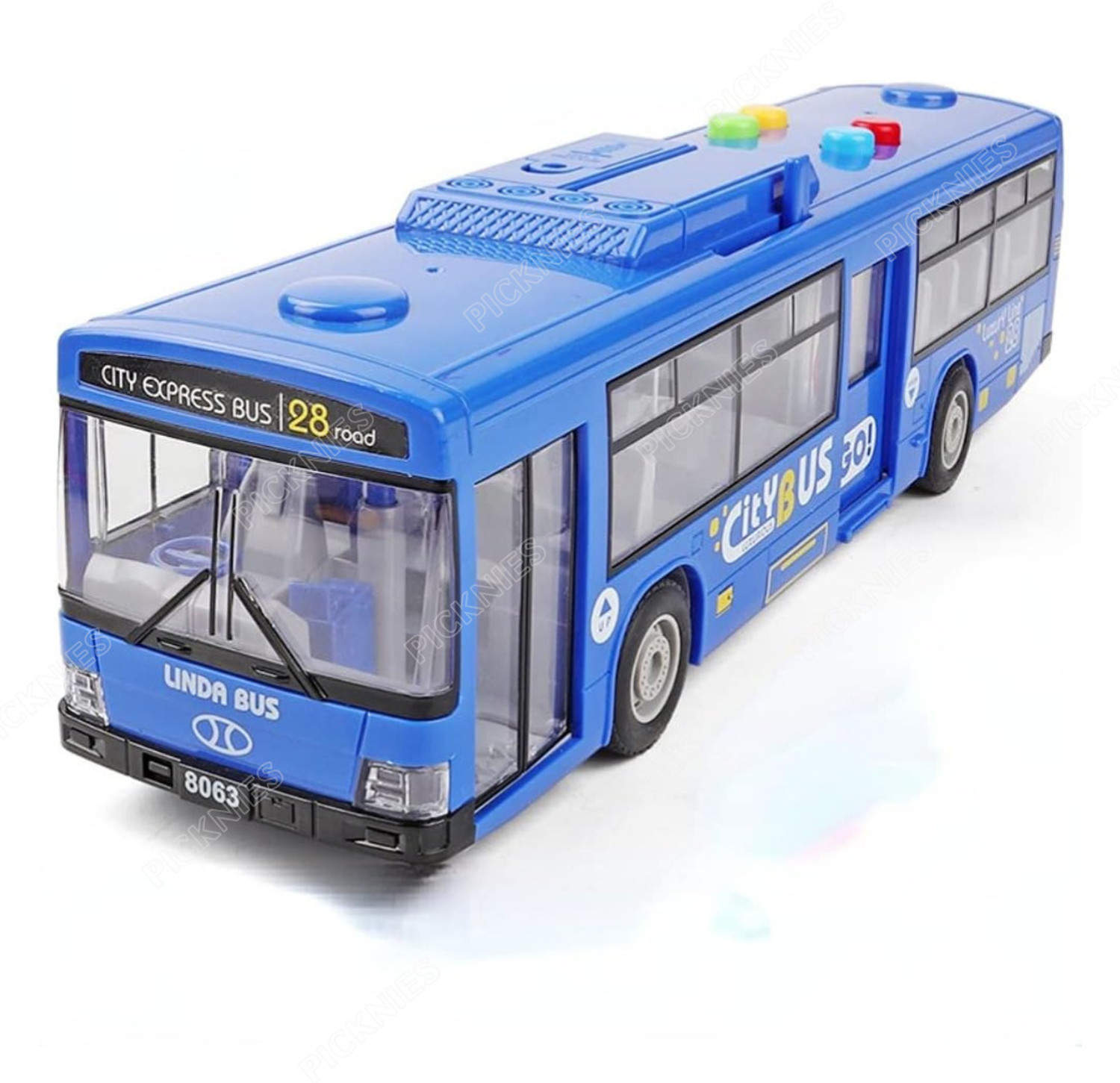 Image of Wonderbox Magic Sensor Bus RC Toy | Obstacle Avoid | LED | Boys Girls (Multicolor)